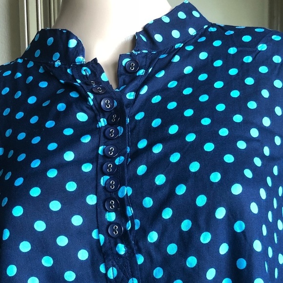 Bohemian Polka Dots Tunic Top Blouse - Picture 3 of 8